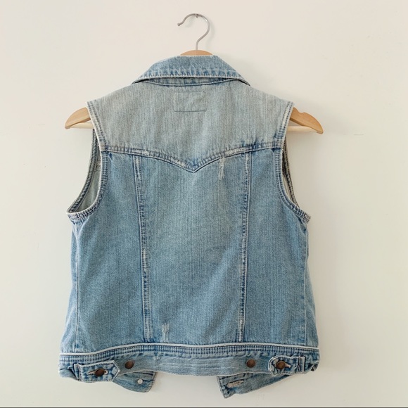 F21↠Studded Denim Vest - Picture 5 of 6